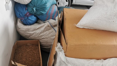 Policja zabezpieczyło 340 kilogramów nielegalnego tytoniu/fot. KPP w Inowrocławiu