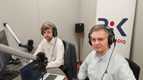 Gośćmi w toruńskim studiu byli: Tomasz Rumiński i Adrian Mól/fot: Zdzisław Nawrat