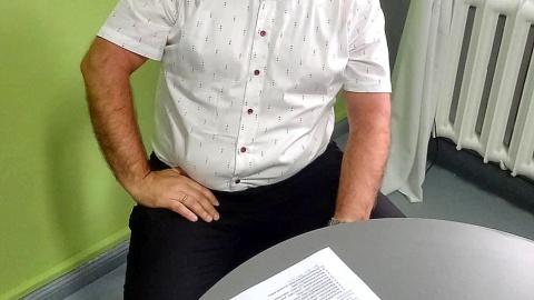 Marcin Lisiecki, syn i wnuk górników z kopalni w Wapnie, historyk z Kcyni. Fot. Michał Słobodzian/arch. PR PiK