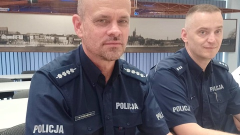 Policjant Marek Tokarski (L). Fot. Michał Zaręba/PR PiK