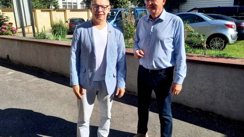 Rektor Uniwersytetu Kazimierza Wielkiego w Bydgoszczy - prof. Bernard Mendlik i wicemarszałek województwa kujawsko-pomorskiego - Zbigniew Ostrowski. Fot. Michał Słobodzian/PR PiK