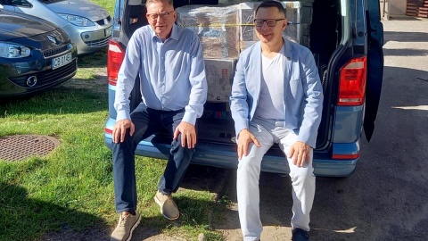Rektor Uniwersytetu Kazimierza Wielkiego w Bydgoszczy - prof. Bernard Mendlik i wicemarszałek województwa kujawsko-pomorskiego - Zbigniew Ostrowski. Fot. Michał Słobodzian/PR PiK