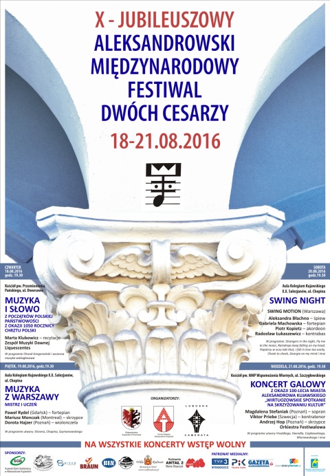 X Jubileuszowy Aleksandrowski Międzynarodowy Festiwal Dwóch Cesarzy