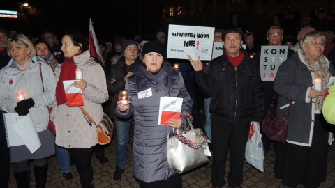 Bydgoski łańcuch światła przeciwko zmianom w sądownictwie