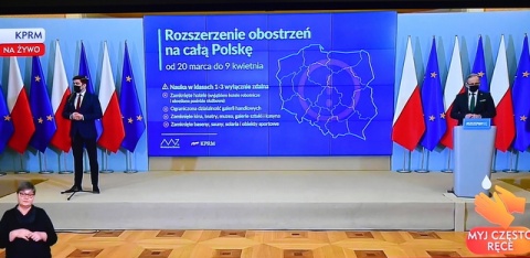 Koronawirus: od soboty (20.03.) obostrzenia epidemiczne w całym kraju