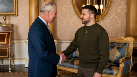 Król Karol III przyjął prezydenta Ukrainy. Wołodymyr Zełenski dziękował za wsparcie