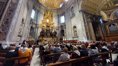 Msza św. w Bazylice św. Piotra w Rzymie była zwieńczeniem obchodów 20-lecia Diecezji Bydgoskiej/fot. Ewa Dąbrowska