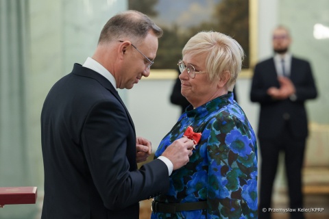 Andrzej Duda pożegnał i odznaczył szefową Kancelarii Prezydenta RP [wideo]