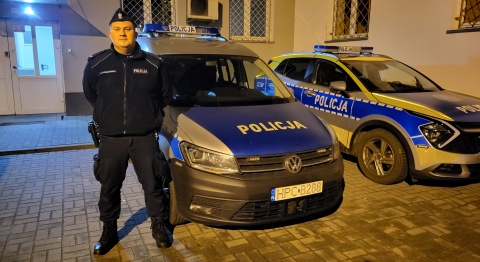 Z Golubia-Dobrzynia do Torunia na sygnale. Policjant eskortował auto z poparzoną dziewczynką