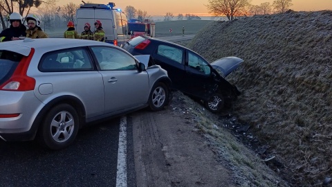 Wypadek w Czeczewie w powiecie grudziądzkim/fot. Komenda Miejska Państwowej Straży Pożarnej w Grudziądzu, Facebook