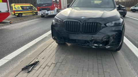 Do kolizji doprowadził kierujący bmw/fot. OSP Brzoza, Facebook