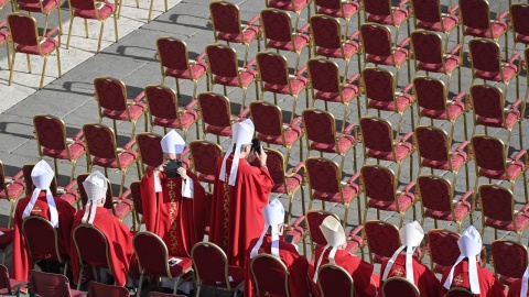 Msza św. pogrzebowa Papieża Franciszka/fot. PAP/EPA/RICCARDO ANTIMIANI
