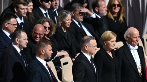 Prezydent RP Andrzej Duda z małżonką na placu Świętego Piotra/fot. PAP/Darel Delmanowicz