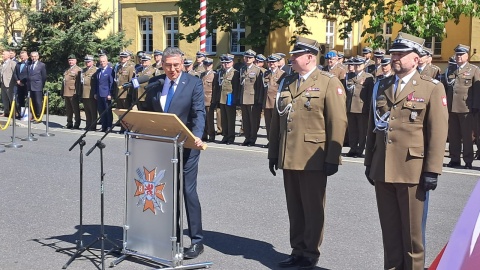 1. Pomorska Brygada Logistyczna w Bydgoszczy ma nowego dowódcę. Został nim pułkownik Krzysztof Klin/fot. Damian Klich