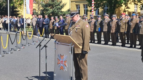 1. Pomorska Brygada Logistyczna w Bydgoszczy ma nowego dowódcę. Został nim pułkownik Krzysztof Klin/fot. Damian Klich
