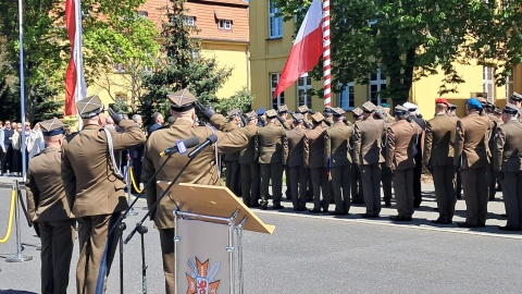 1. Pomorska Brygada Logistyczna w Bydgoszczy ma nowego dowódcę. Został nim pułkownik Krzysztof Klin/fot. Damian Klich