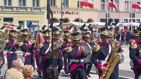 Uroczystość z okazji Święta 3 Maja na bydgoskim Starym Rynku/fot. Jolanta Fischer