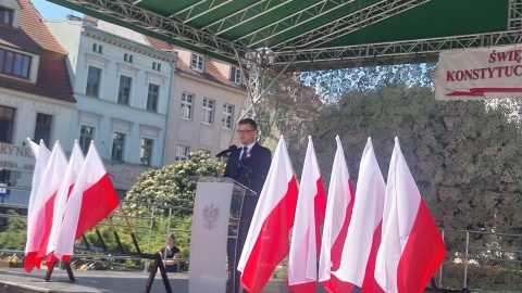 Uroczystość z okazji Święta 3 Maja na bydgoskim Starym Rynku/fot. Jolanta Fischer