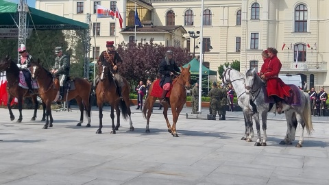 Uroczystość z okazji Święta 3 Maja na bydgoskim Starym Rynku/fot. Jolanta Fischer