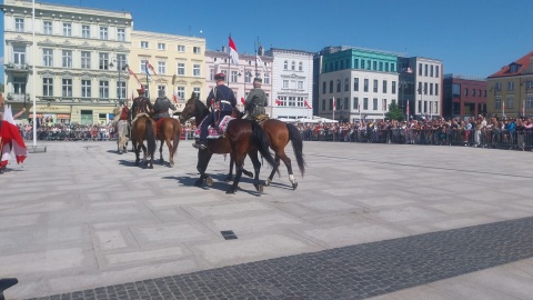 Uroczystość z okazji Święta 3 Maja na bydgoskim Starym Rynku/fot. Jolanta Fischer