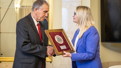 Medalem Marszałka Województwa Kujawsko-Pomorskiego Unitas Durat Palatinatus Cuiaviano-Pomeraniensis uhonorowano Jana Krajewskiego. / Fot. Szymon Ździebło dla K-P UM