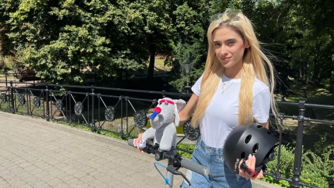 Gdzie dziś bezpiecznie dojechała Iza na hulajnodze elektrycznej/fot. Magdalena Gill