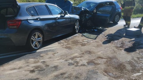 Policja organizuje objazdy, służby szacują, że utrudnienia potrwają ok. dwóch godzin/fot. Ochotnicza Straż Pożarna w Kruszynie, Facebook