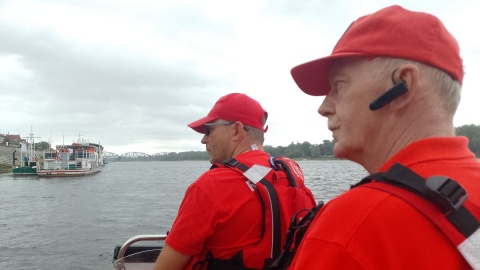 Ratownicy WOPR patrolują Wisłę/fot. Michał Zaręba