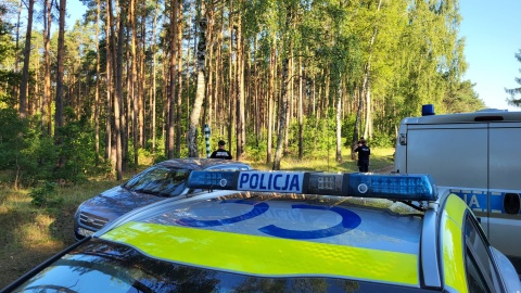 W poszukiwania w Tucholi zaangażowano kilkudziesięciu policjantów, jednostki straży pożarnej, psy tropiące, a także drona i quada. / Fot. Materiały policji