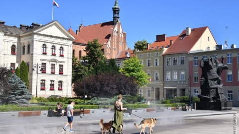 Mgiełka wodna na Starym Rynku/fot. Robert Sawicki, Urząd Miasta Bydgoszczy