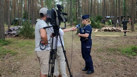 Kontrola na obozie 10. Bydgoskiej Drużyny Harcerzy „Zjawa”/fot. materiały policji