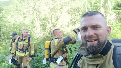Czterech strażaków-ochotników z naszego regionu stanęło na szczycie Babiej Góry/fot. OSP KSRG Jabłonowo Pomorskie, Facebook