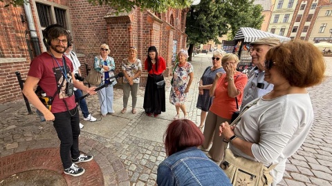 Z seniorami rozmawiał Michał Zaręba z PR PiK/fot. Mariusz Gorzycki