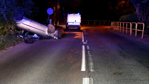Wynik badania alkomatem wykazał ponad 1,5 promila alkoholu w organizmie kierowcy. / Fot. Materiały policji