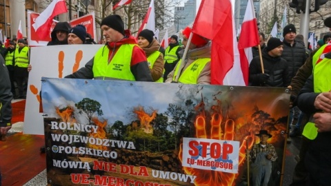 Rolnicy protestują w Warszawie przeciwko umowie z Mercosur i Zielonemu Ładowi