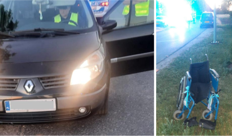 Śmiertelny wypadek w Pocierzynie. Samochód wjechał w 94-latkę na wózku i jej córkę [zdjęcia]
