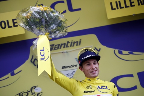 Tour de France: Jasper Philipsen pierwszym liderem. Kamil Gradek na 124. pozycji