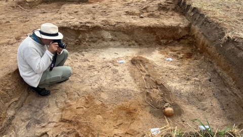 Stanowisko archeologiczne w Pniu/fot. Izabela Langner